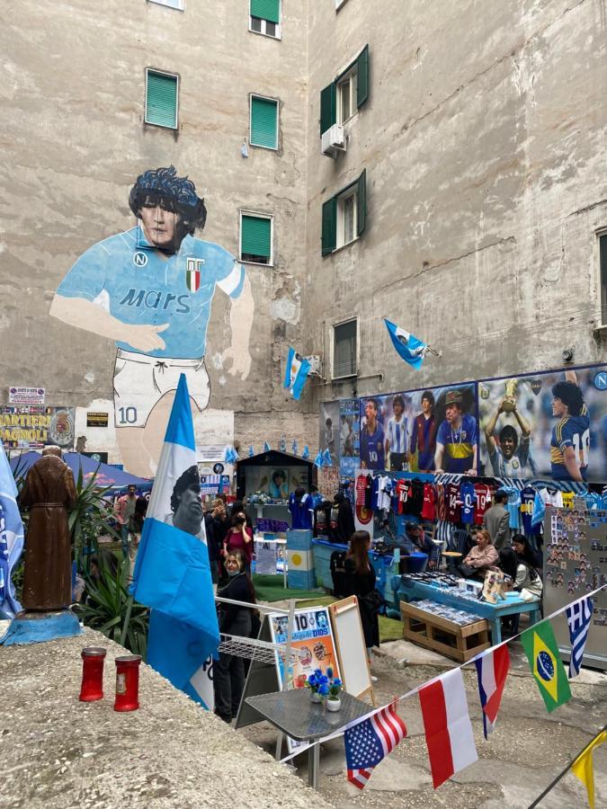 Geman Flat - 1 Min Maradona Mural Naples Exterior photo
